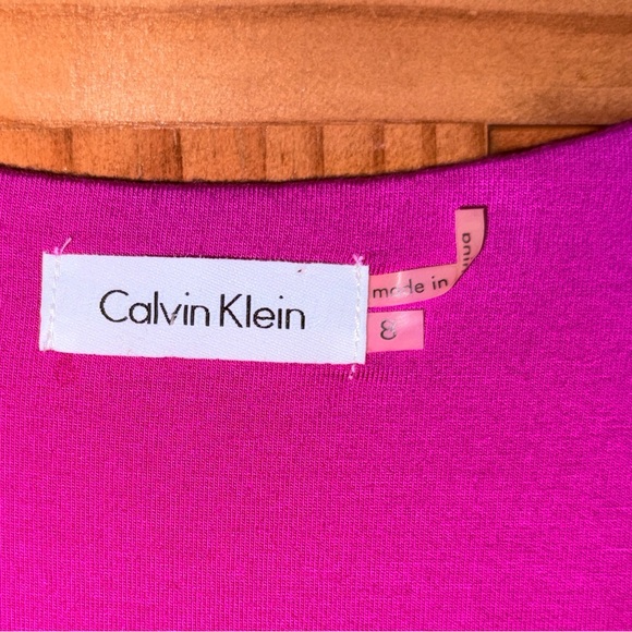 NWT Calvin Klein Women’s Zinnia Twist-Front Sleeveless Knit Sheath Mini Dress-8 - Picture 2 of 13